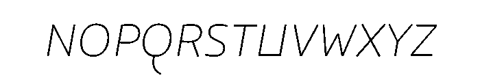 29LTOkaso ExtraLightSlanted Font UPPERCASE