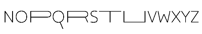 29LTOkaso ExtraLightStretch Instance Font UPPERCASE