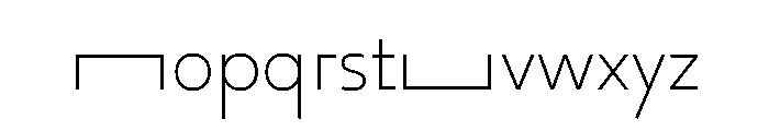29LTOkaso ExtraLightStretch Instance Font LOWERCASE