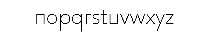 29LTOkaso ExtraLight Font LOWERCASE