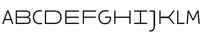 29LTOkaso LightSemiStretch Instance Font UPPERCASE