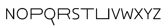 29LTOkaso LightSemiStretch Instance Font UPPERCASE