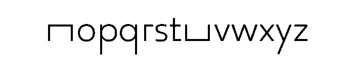 29LTOkaso LightSemiStretch Instance Font LOWERCASE