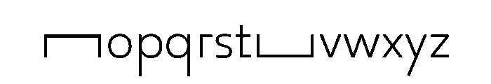 29LTOkaso LightStretch Instance Font LOWERCASE