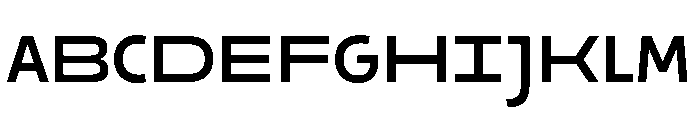 29LTOkaso MediumSemiStretch Instance Font UPPERCASE