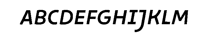 29LTOkaso MediumSlanted Font UPPERCASE