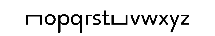 29LTOkaso RegularSemiStretch Instance Font LOWERCASE