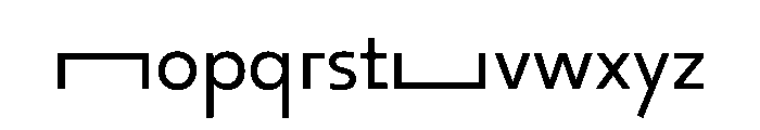 29LTOkaso RegularStretch Instance Font LOWERCASE