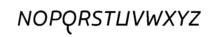 29LTOkaso Slanted Font UPPERCASE