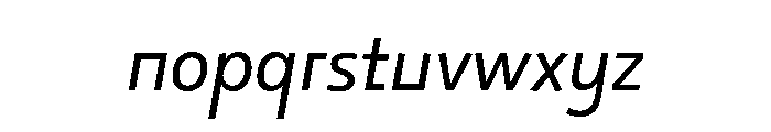 29LTOkaso Slanted Font LOWERCASE