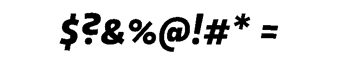 29LTOkasoSlanted ExtraBoldSlanted Instance Font OTHER CHARS