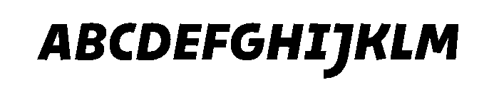 29LTOkasoSlanted ExtraBoldSlanted Instance Font UPPERCASE