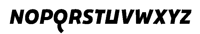 29LTOkasoSlanted ExtraBoldSlanted Instance Font UPPERCASE
