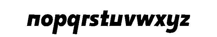 29LTOkasoSlanted ExtraBoldSlanted Instance Font LOWERCASE