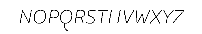 29LTOkasoSlanted ExtraLightSlanted Instance Font UPPERCASE