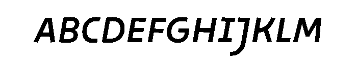 29LTOkasoSlanted MediumSlanted Instance Font UPPERCASE