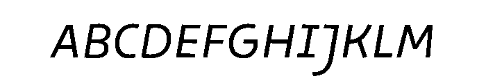 29LTOkasoSlanted Slanted Instance Font UPPERCASE