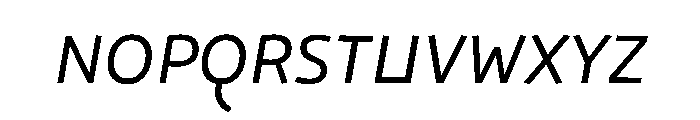 29LTOkasoSlanted Slanted Instance Font UPPERCASE