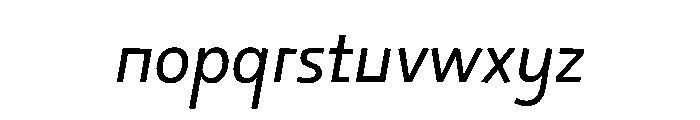 29LTOkasoSlanted Slanted Instance Font LOWERCASE