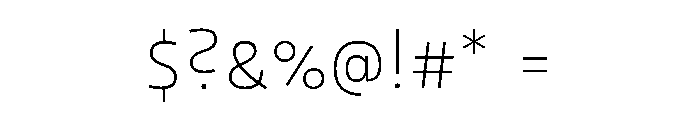 29LTOskura ExtraLight Instance Font OTHER CHARS