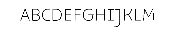 29LTOskura ExtraLight Instance Font UPPERCASE