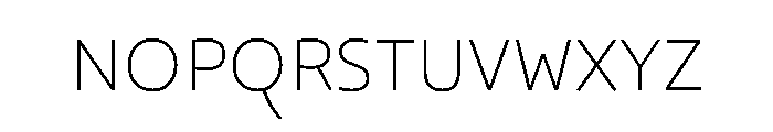 29LTOskura ExtraLight Instance Font UPPERCASE