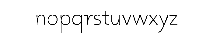29LTOskura ExtraLight Instance Font LOWERCASE