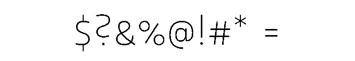 29LTOskura ExtraLight Font OTHER CHARS