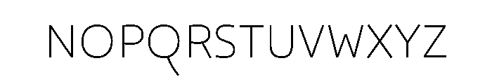 29LTOskura ExtraLight Font UPPERCASE