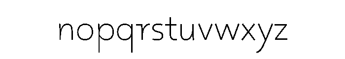 29LTOskura ExtraLight Font LOWERCASE
