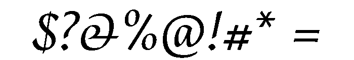 29LTRiwaya Italic Font OTHER CHARS