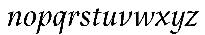 29LTRiwaya Italic Font LOWERCASE