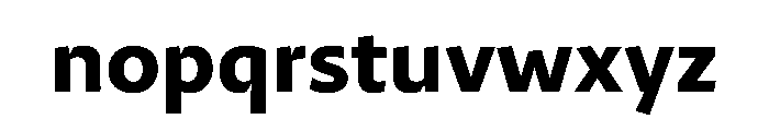 29LTZaridSansAL Bold Instance Font LOWERCASE