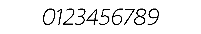 29LTZaridSansAL ExtraLightSlanted Font OTHER CHARS