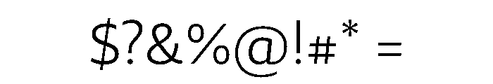 29LTZaridSansAL Light Instance Font OTHER CHARS