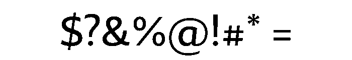 29LTZaridSansAL Medium Instance Font OTHER CHARS