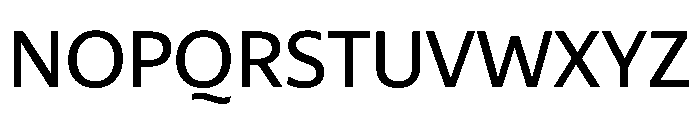 29LTZaridSansAL Medium Instance Font UPPERCASE