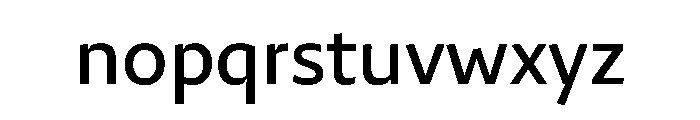 29LTZaridSansAL Medium Instance Font LOWERCASE