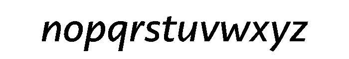 29LTZaridSansAL MediumSlanted Font LOWERCASE