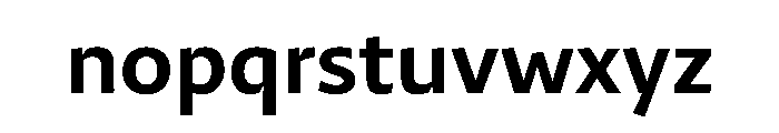 29LTZaridSansAL SemiBold Instance Font LOWERCASE