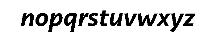 29LTZaridSansAL SemiBoldSlanted Font LOWERCASE