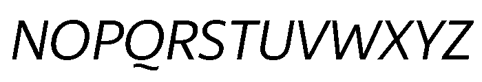 29LTZaridSansAL Slanted Font UPPERCASE