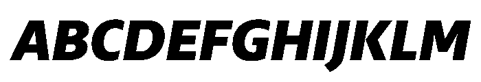 29LTZaridSansALSlanted BlackSlanted Instance Font UPPERCASE