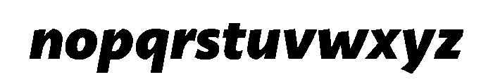 29LTZaridSansALSlanted BlackSlanted Instance Font LOWERCASE