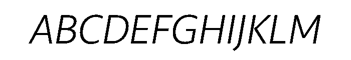 29LTZaridSansALSlanted LightSlanted Instance Font UPPERCASE