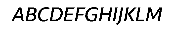 29LTZaridSansALSlanted MediumSlanted Instance Font UPPERCASE