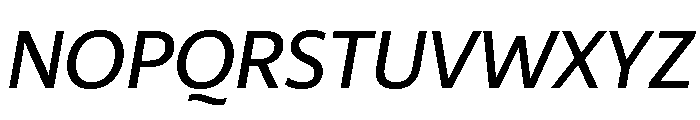 29LTZaridSansALSlanted MediumSlanted Instance Font UPPERCASE