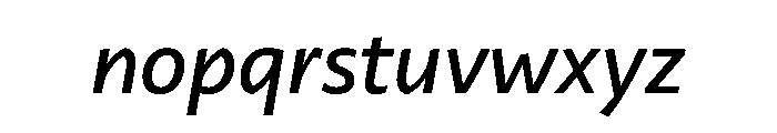 29LTZaridSansALSlanted MediumSlanted Instance Font LOWERCASE