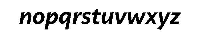 29LTZaridSansALSlanted SemiBoldSlanted Instance Font LOWERCASE