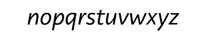 29LTZaridSansALSlanted Slanted Instance Font LOWERCASE